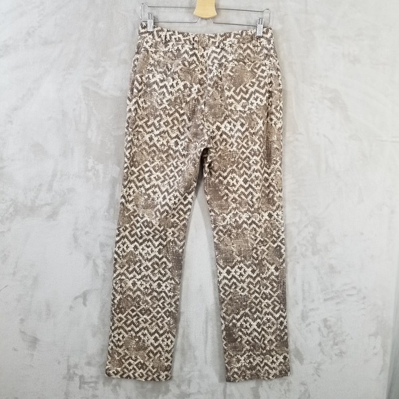Vtg St John Sport Pant Suit Women M Brown Basket Weave Straight Leg USA Eclectic